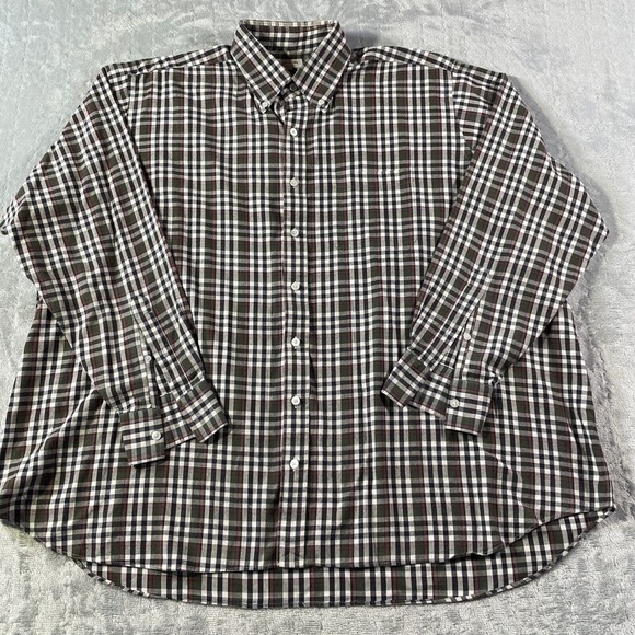 Hamilton Shirt Co Mens 17-33 Plaid Flannel Soft Preppy Luxury Office 1883 Nov 20 - Picture 1 of 10